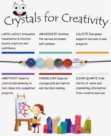Crystals for Creativity náramek
