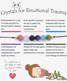 Crystals for Emotional Trauma náramek