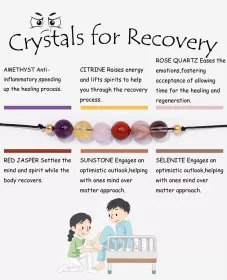 Crystals for Recovery náramek