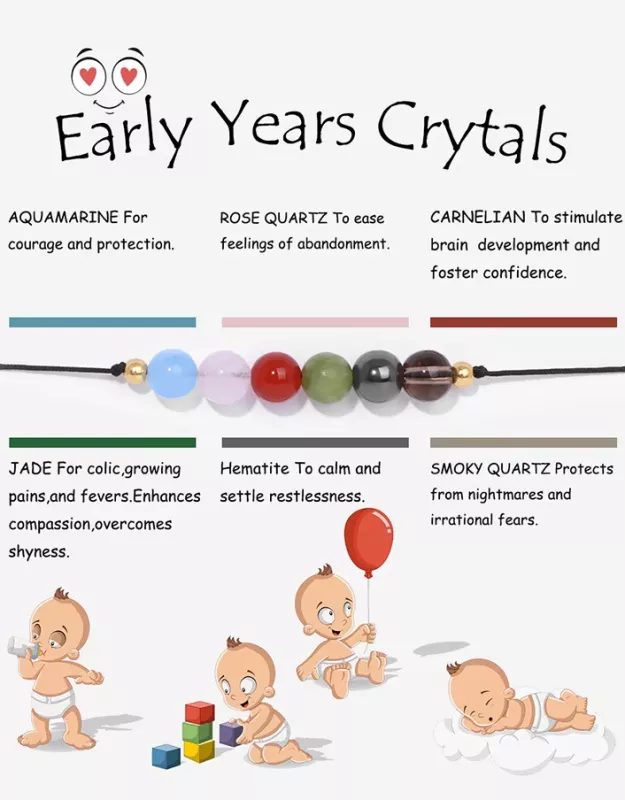 Early Years Crystals náramek Freya