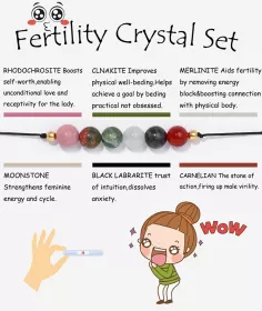 Fertility Crystal Set náramek