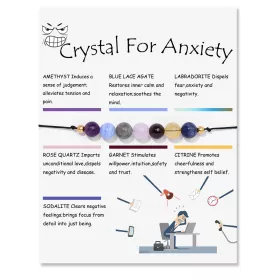 Náramek Crystal for Anxiety – uklidnění mysli a podpora v náročných chvílích