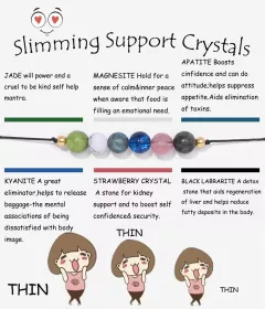 Náramek Slimming Support Crystals – podpora při hubnutí & sebelásce