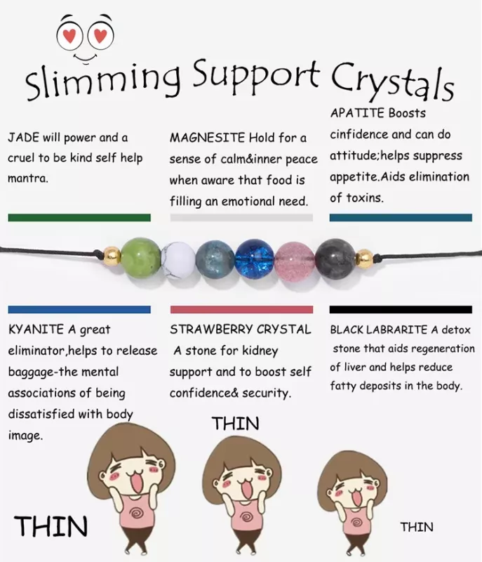 Náramek Slimming Support Crystals – podpora při hubnutí & sebelásce Freya