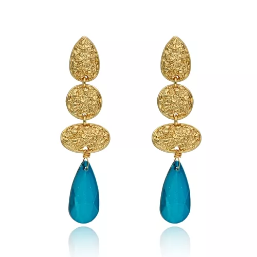 Náušnice Sol d'Oro E97763 od YVON- pozlacené, hypoalergenní