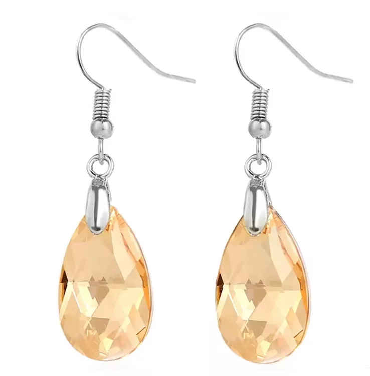 naušnice z chirurgické oceli s křišťály Swarovski Estrella