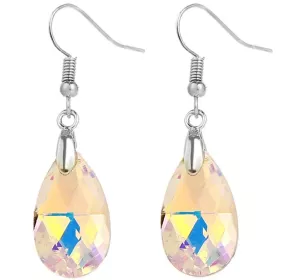 naušnice z chirurgické oceli s křišťály Swarovski lesk
