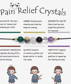 Pain Relief Crystals-náramek na pomoct s bolestí