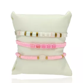 Sada náramků SUMMER TIME B98731 od YVON, růžová barva, hypoalergenní