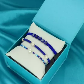 Sada náramků SUMMER TIME B98737od YVON, tm. modrá, hypoalergenní