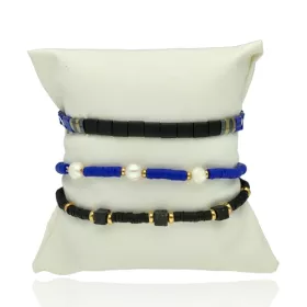 Sada náramků SUMMER TIME B98738 od YVON, černo modrá, hypoalergenní 