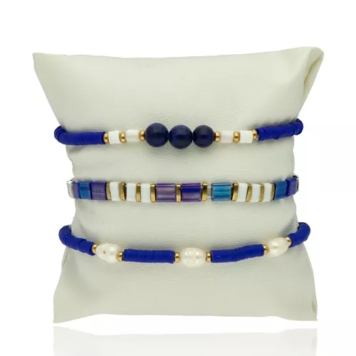 Sada náramků SUMMER TIME B98739 od YVON, modrá, hypoalergenní