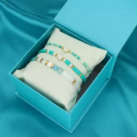 Sada náramků SUMMER TIME B98755 od YVON, zelenkavá, hypoalergenní Sada náramků SUMMER TIME B98755 od YVON, zelenkavá, hypoalergenní