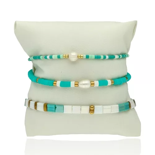 Sada náramků SUMMER TIME B98755 od YVON, zelenkavá, hypoalergenní