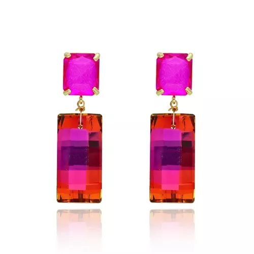 Sladké naušnice NEON KISS E97747 od značky Yvon - ombré efekt