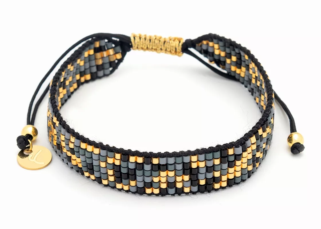 Tkaný náramek MIYUKI B97380 od YVON , hypoalergenní