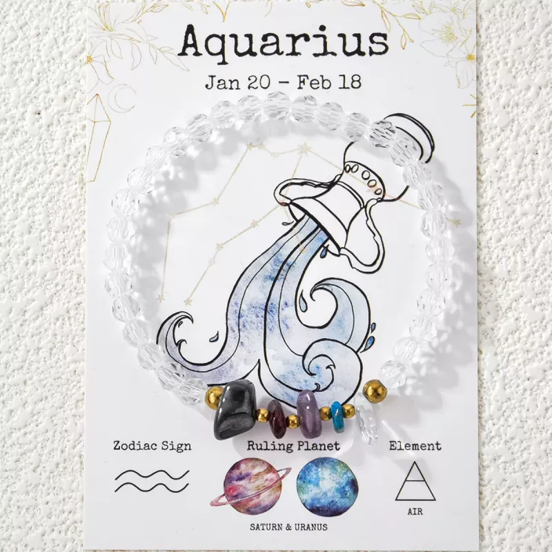♒ Zodiak náramek – Aquarius (Vodnář) Náramek pro Vodnáře (20. 1. – 18. 2.) freya