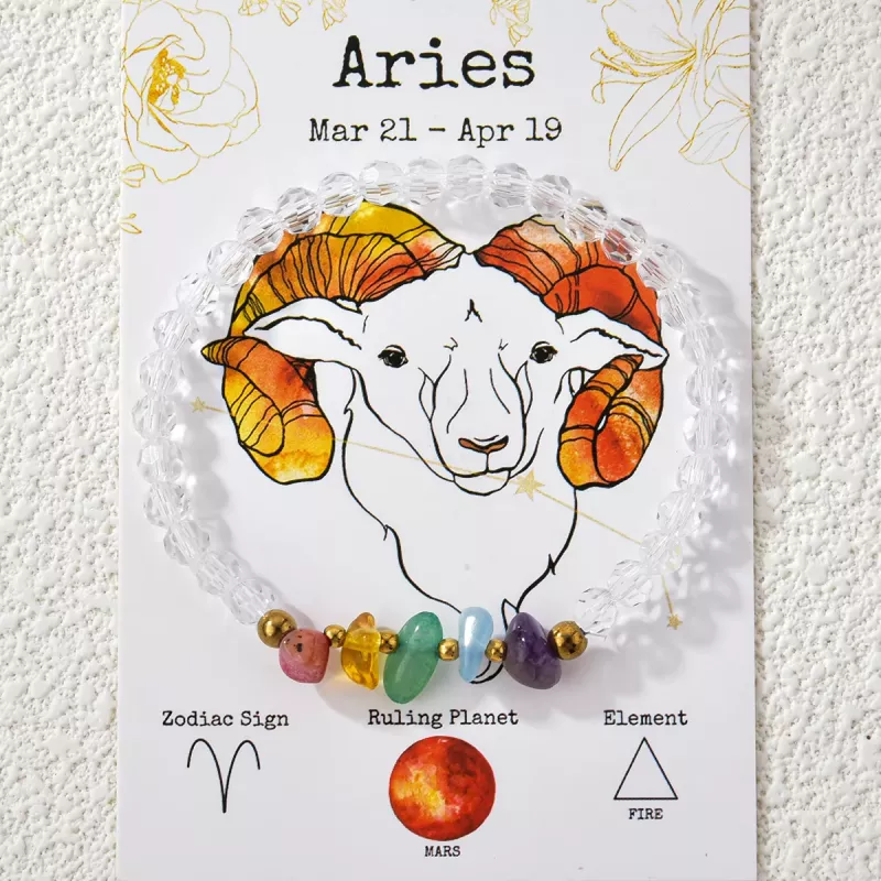 Zodiak náramek – Aries (Beran) Originální náramek inspirovaný znamením zvěrokruhu freya