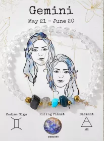 ♊ Zodiak náramek – Gemini (Blíženci)

Náramek pro Blížence (21. 5. – 20. 6.) 