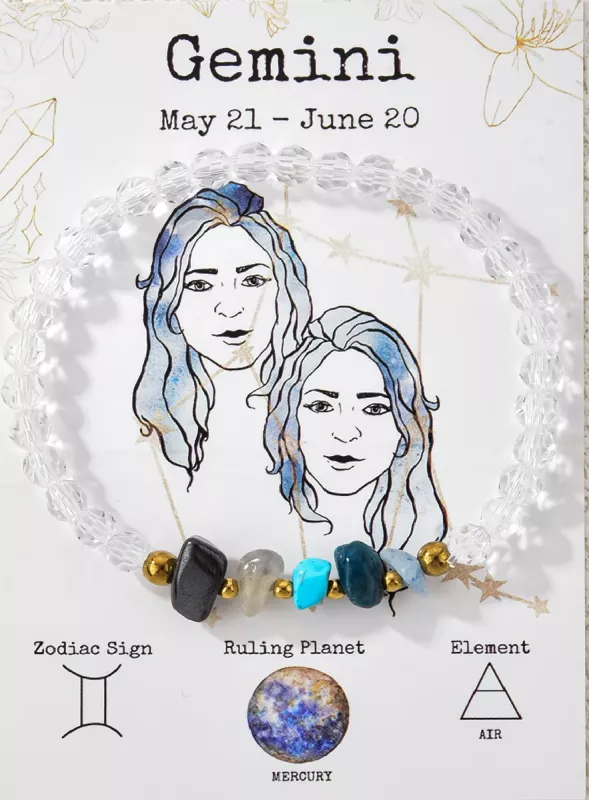 ♊ Zodiak náramek – Gemini (Blíženci) Náramek pro Blížence (21. 5. – 20. 6.) freya