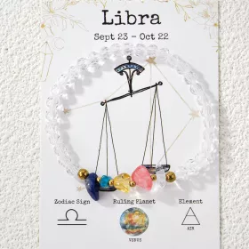 ♎ Zodiak náramek – Libra (Váhy)

Náramek pro Váhy (23. 9. – 22. 10.) 
