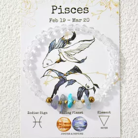 ♓ Zodiak náramek – Pisces (Ryby) Náramek pro Ryby (19. 2. – 20. 3.)