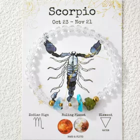 ♏ Zodiak náramek – Scorpio (Štír)
Náramek pro Štíra (23. 10. – 21. 11.) 