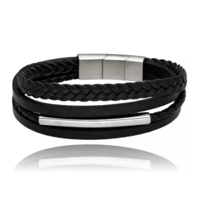 Elegantní pánský kožený náramek je nadčasový doplněk, který podtrhne osobnost každého muže. Kombinace kvalitní pravé kůže a kovových detailů vytváří moderní, minimalistický vzhled vhodný pro každodenní nošení i speciální příležitosti.  Tento kožený n