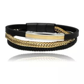 Elegantní pánský kožený náramek je nadčasový doplněk, který podtrhne osobnost každého muže. Kombinace kvalitní pravé kůže a kovových detailů vytváří moderní, minimalistický vzhled vhodný pro každodenní nošení i speciální příležitosti.  Tento kožený n