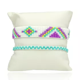 Komplet náramků z japonských Miyuki korálků – stylový set pro ženy