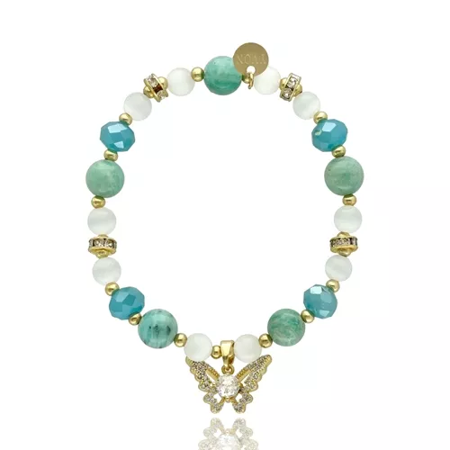 LOVELY STONES Náramek s přírodní harmonií barevných kamenů Elegantní, jemný a perfektní pro každý den, antialergický kov,barevné kameny #sperky4you #lovelystones #naturalvibes Yvon