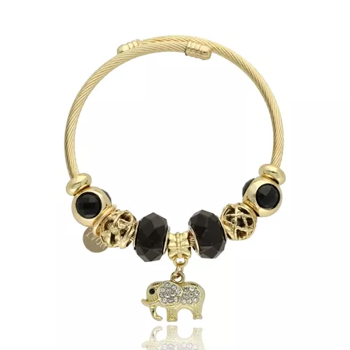 módní náramek, náramek s ozdobami,náramek s čarmy, dámský korálkový náramek, elastický náramek biżuteria damska YVON, módní doplněk YVON