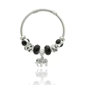 módní náramek, náramek s ozdobami,náramek s čarmy, dámský korálkový náramek, elastický náramek biżuteria damska YVON, módní doplněk YVON