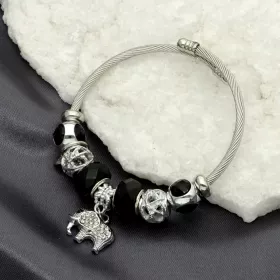 módní náramek, náramek s ozdobami,náramek s čarmy, dámský korálkový náramek, elastický náramek biżuteria damska YVON, módní doplněk YVON