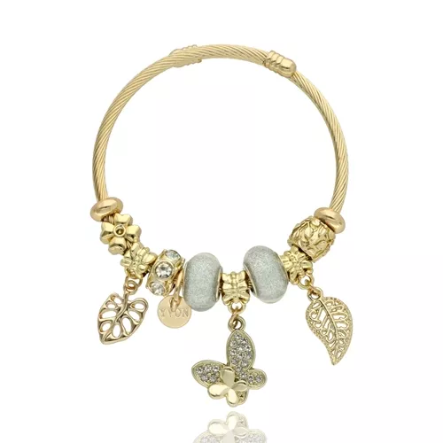 módní náramek, náramek s ozdobami,náramek s čarmy, dámský korálkový náramek, elastický náramek biżuteria damska YVON, módní doplněk YVON