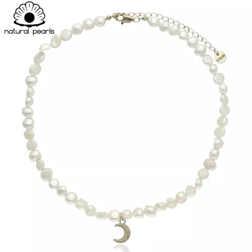 náhrdelník z perel, perlový náhrdelník, přírodní perly šperk, dámský perlový náhrdelník, elegantní perlový šperk, darčekový šperk perly, sladkovodní perly náhrdelník Yvon