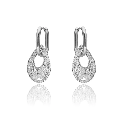 náušnice se zirkony elegantní dámské náušnice třpytivé náušnice náušnice YVON antialergenní náušnice náušnice s kamínky bižuterie náušnice