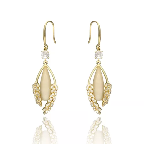 náušnice YVON, kolczyki E97368, dámské náušnice, bižuterie YVON, antialergenní náušnice, módní doplněk náušnice, náušnice s akrylovými detaily